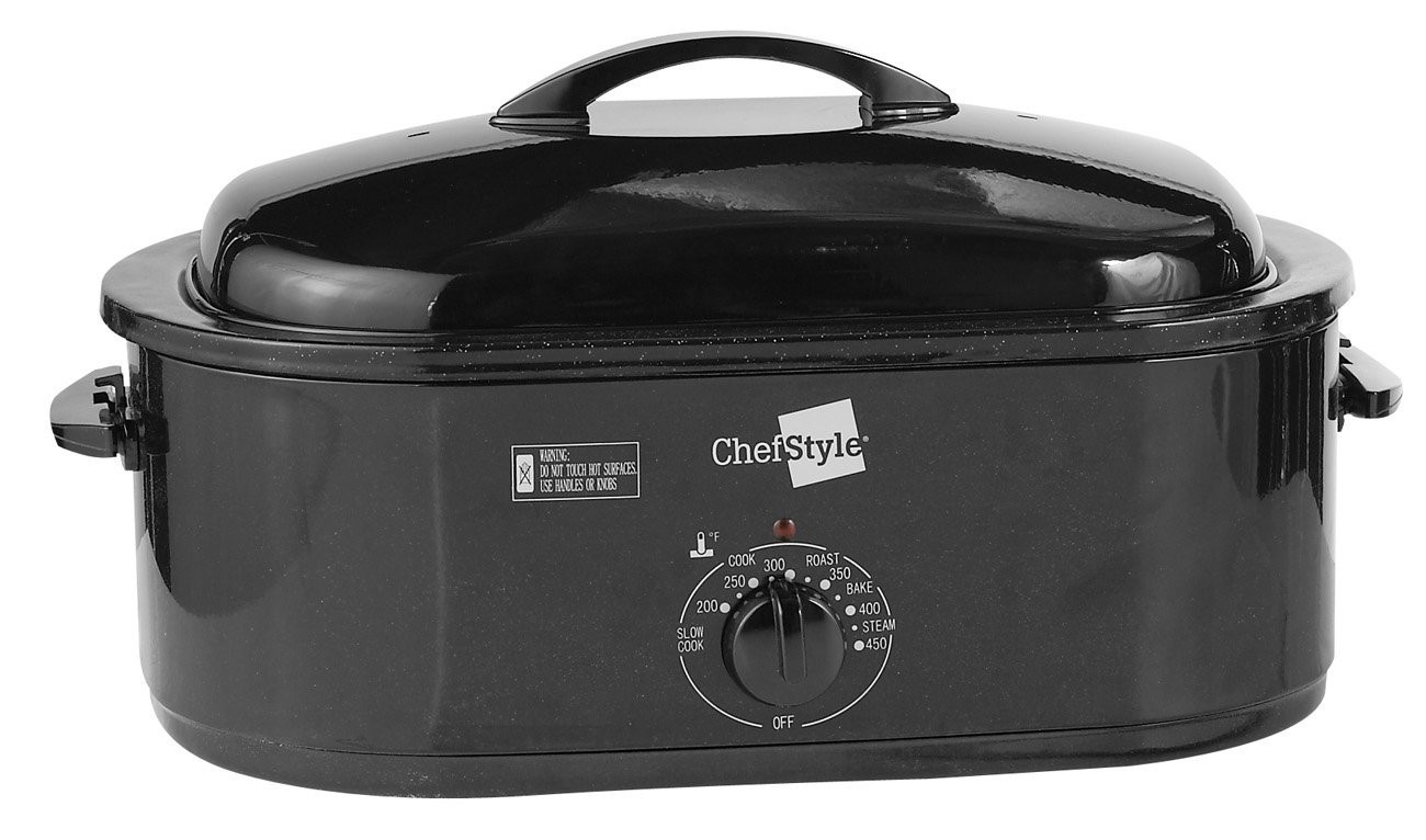 slide 1 of 1, chefstyle Roaster Oven, 17 QT. Black, 1 ct