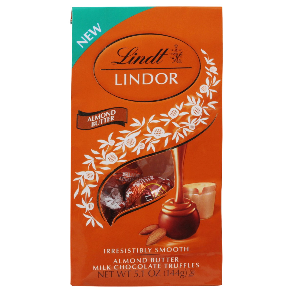 slide 1 of 19, Lindt LINDOR Almond Butter Milk Chocolate Candy Truffles, Milk Chocolates with Almond Butter, 5.1 oz