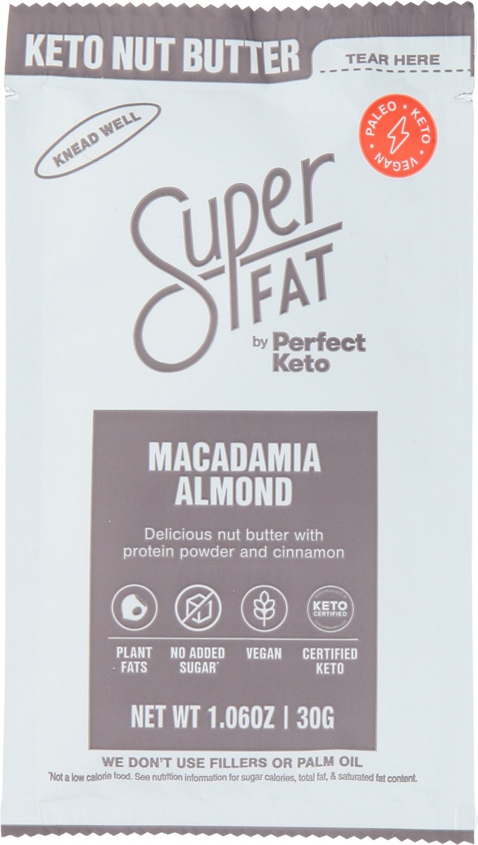 slide 8 of 14, SuperFat Macadamia Almond Keto Nut Butter 1.06 oz, 1.06 oz