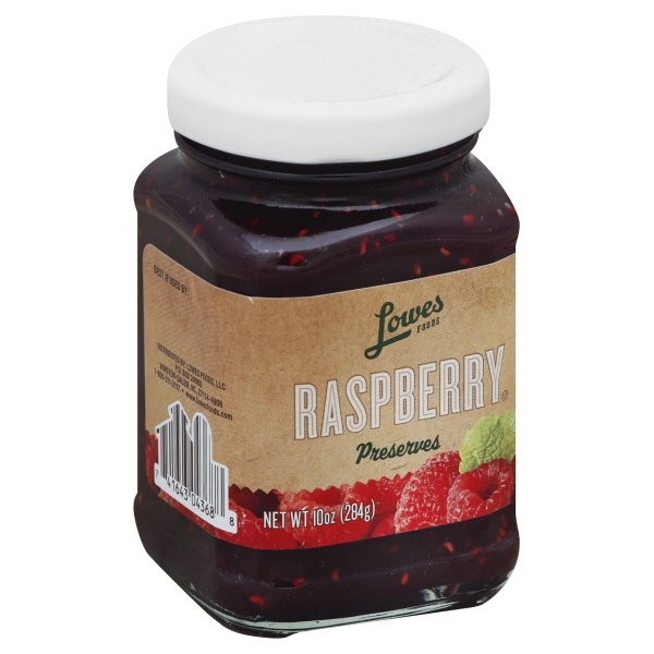 slide 1 of 1, Lowes Foods Preserves Raspberry, 10 oz