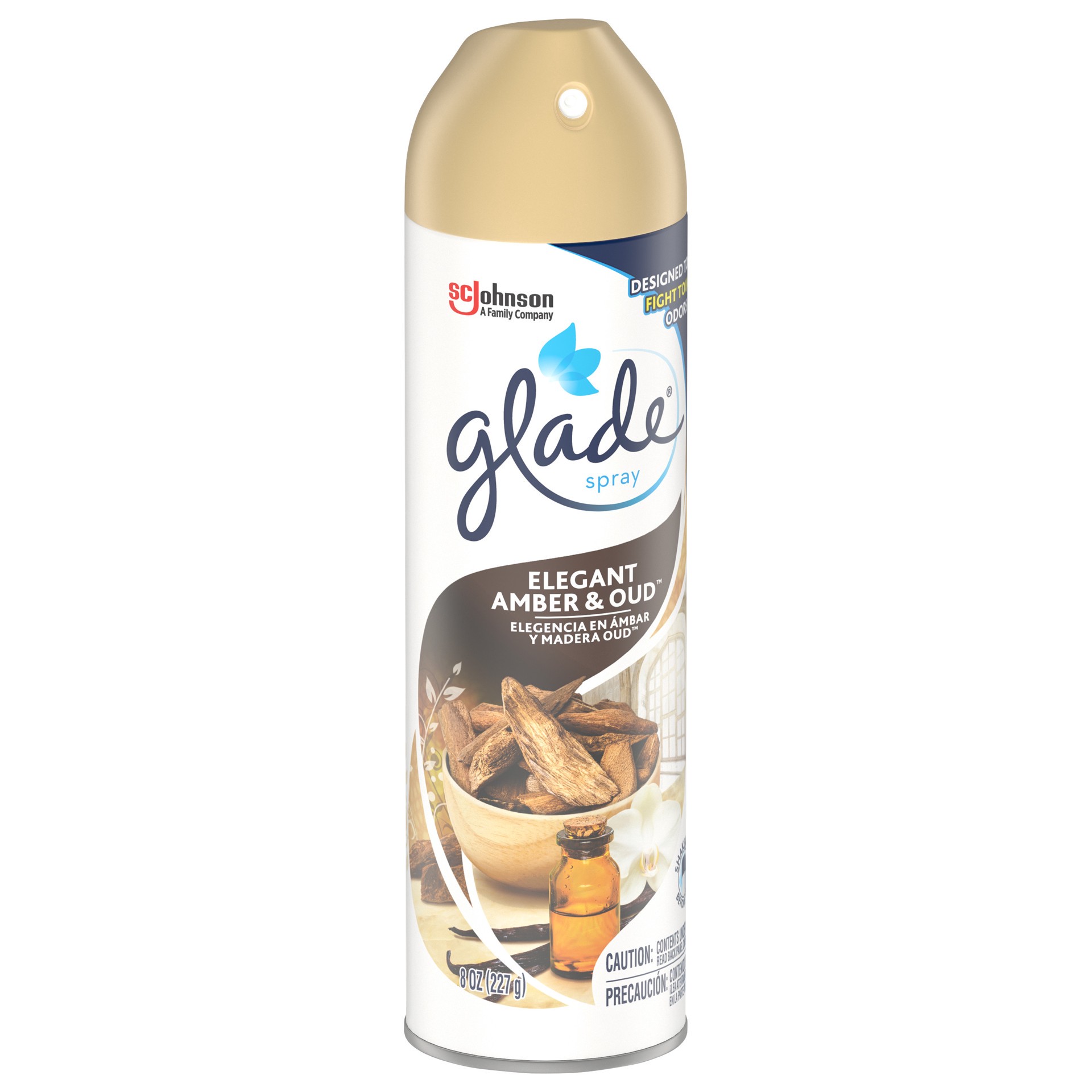 slide 2 of 4, Glade Room Spray Air Freshener, Elegant Amber & Oud™, 8 oz, 8 oz