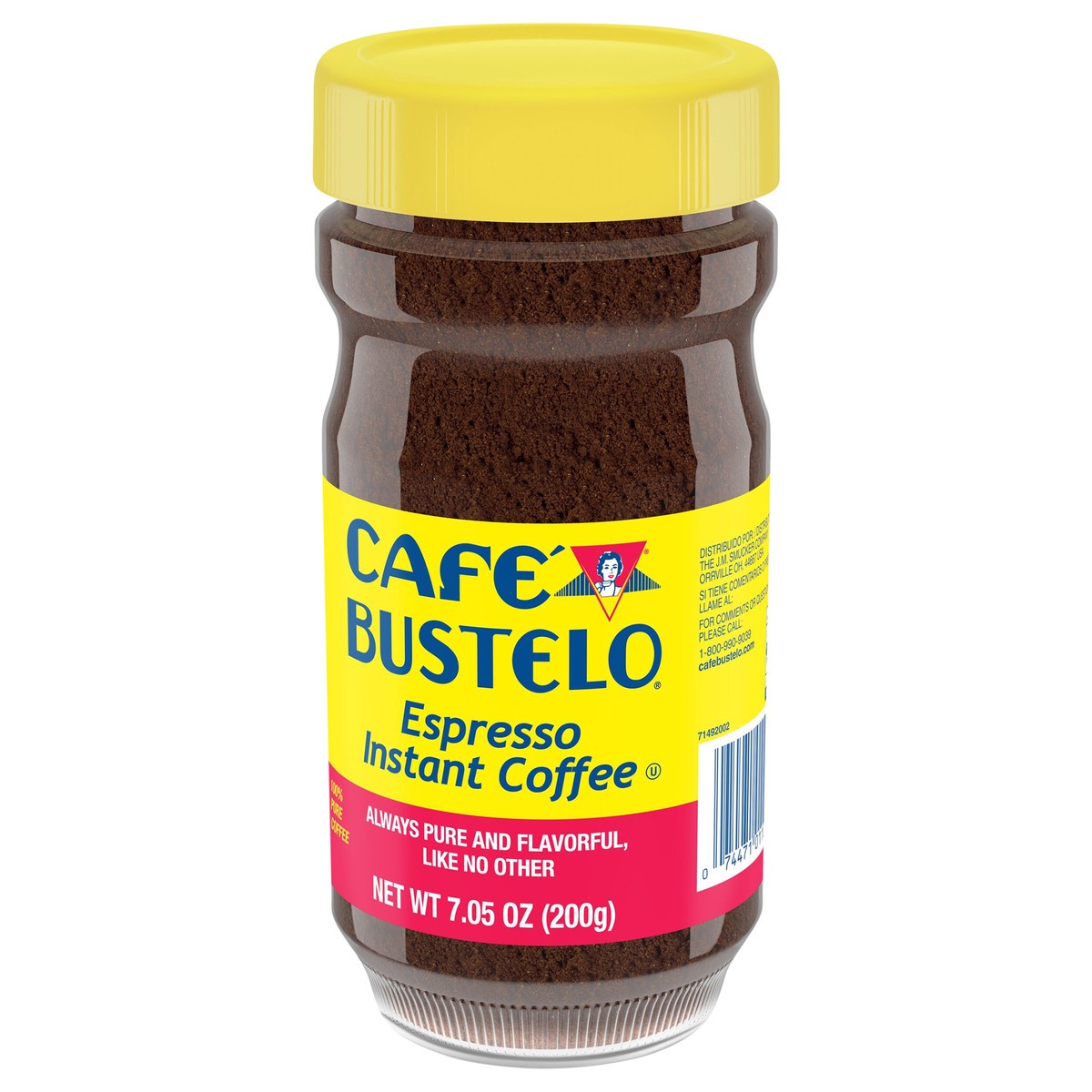 slide 5 of 8, Café Bustelo, Espresso Style Dark Roast Instant Coffee, 7.05 oz., 7.05 oz