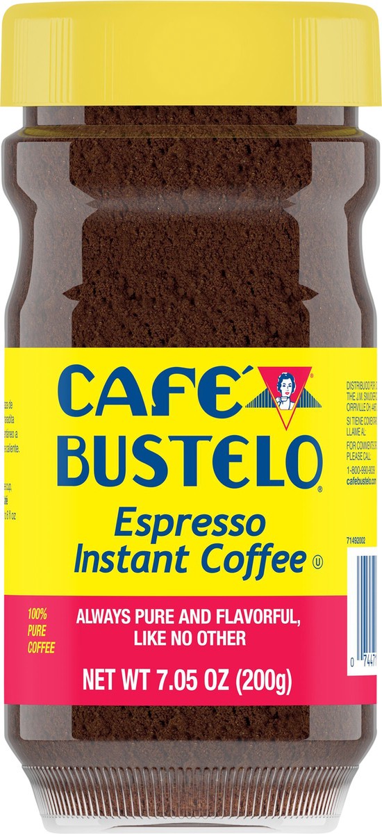 slide 7 of 8, Café Bustelo, Espresso Style Dark Roast Instant Coffee, 7.05 oz., 7.05 oz