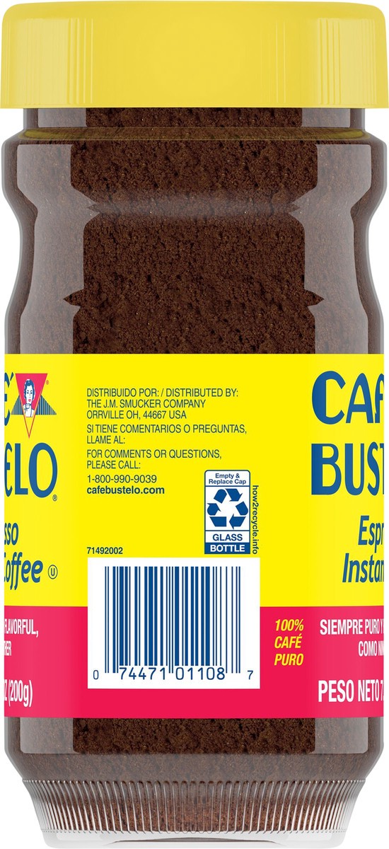 slide 3 of 8, Café Bustelo, Espresso Style Dark Roast Instant Coffee, 7.05 oz., 7.05 oz