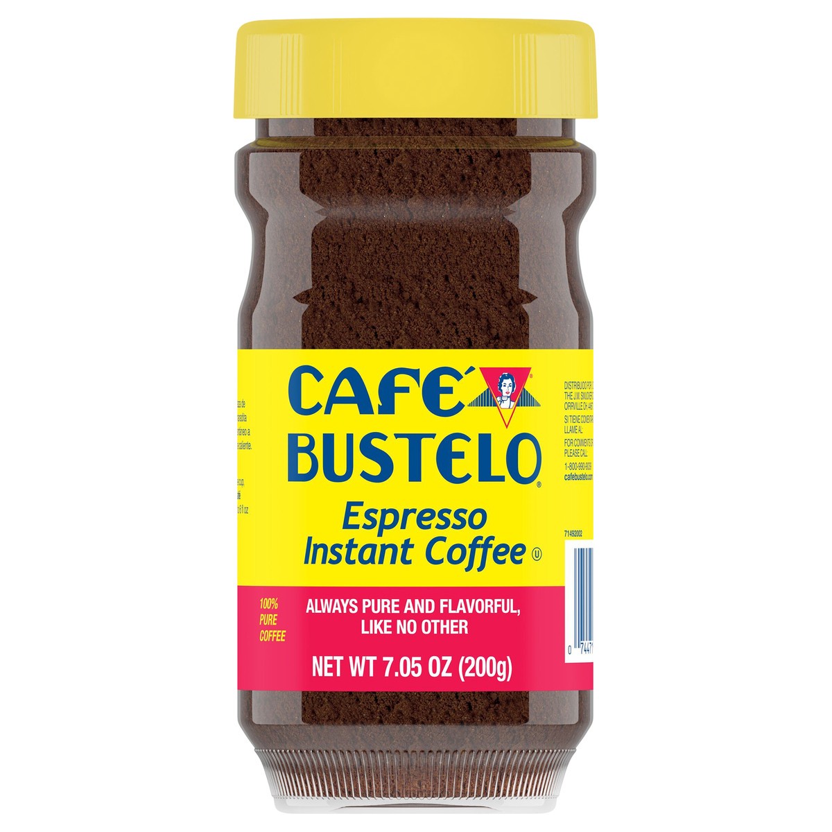 slide 1 of 8, Café Bustelo, Espresso Style Dark Roast Instant Coffee- 7.05 oz, 7.05 oz