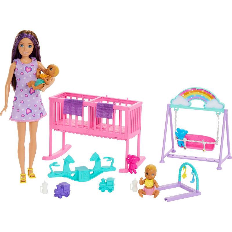 slide 1 of 6, Barbie Skipper Nursery Playset 17pc (New), 17 ct