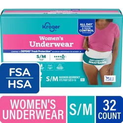 Kroger Women's Maximum Absorbency Underwear - SM/MD