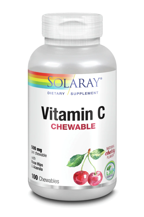 slide 1 of 1, Solaray Vitamin C 500 Mg Chewables, 100 ct