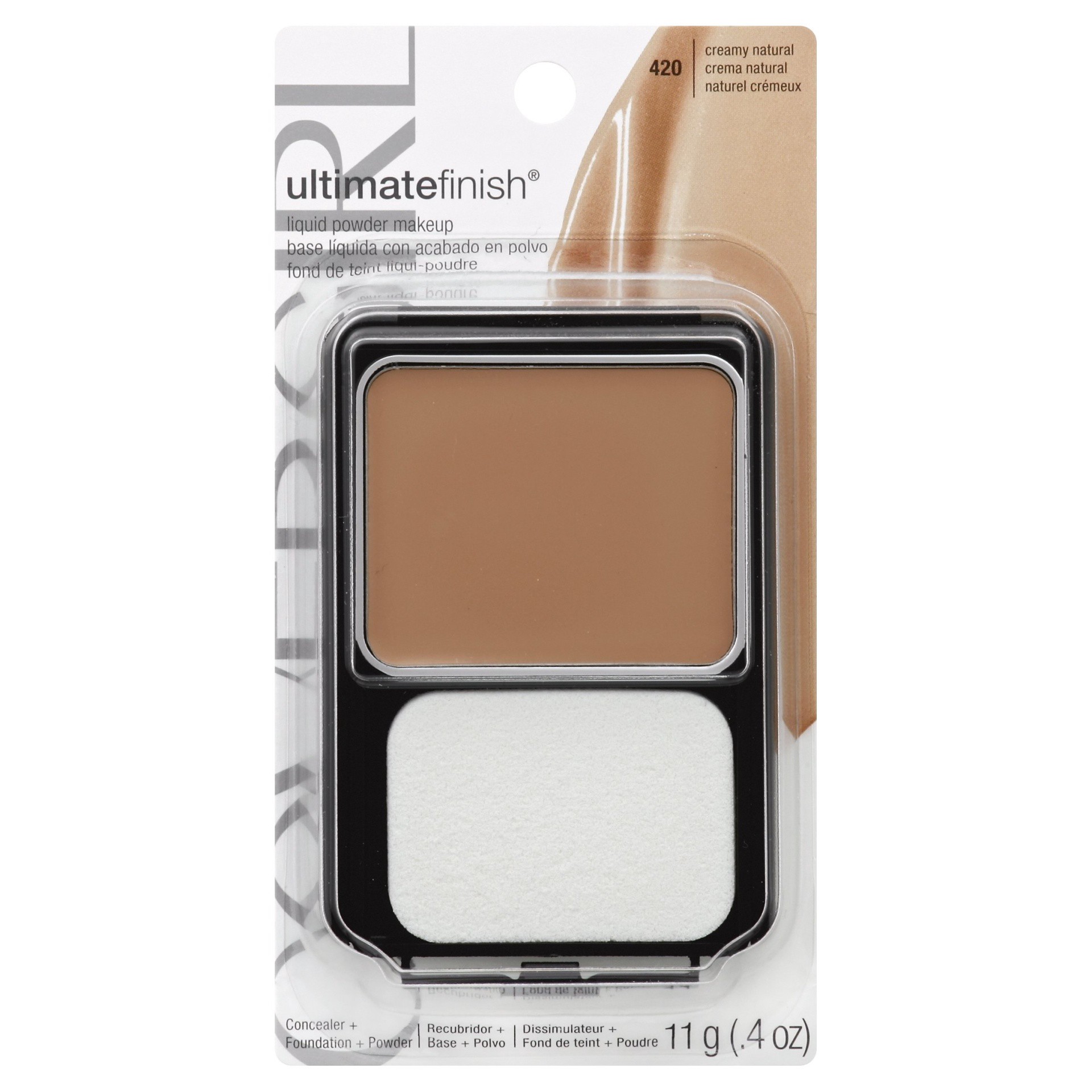 slide 1 of 1, Covergirl Ultimate Finish Compact 420 Creamy Natural, 4 oz