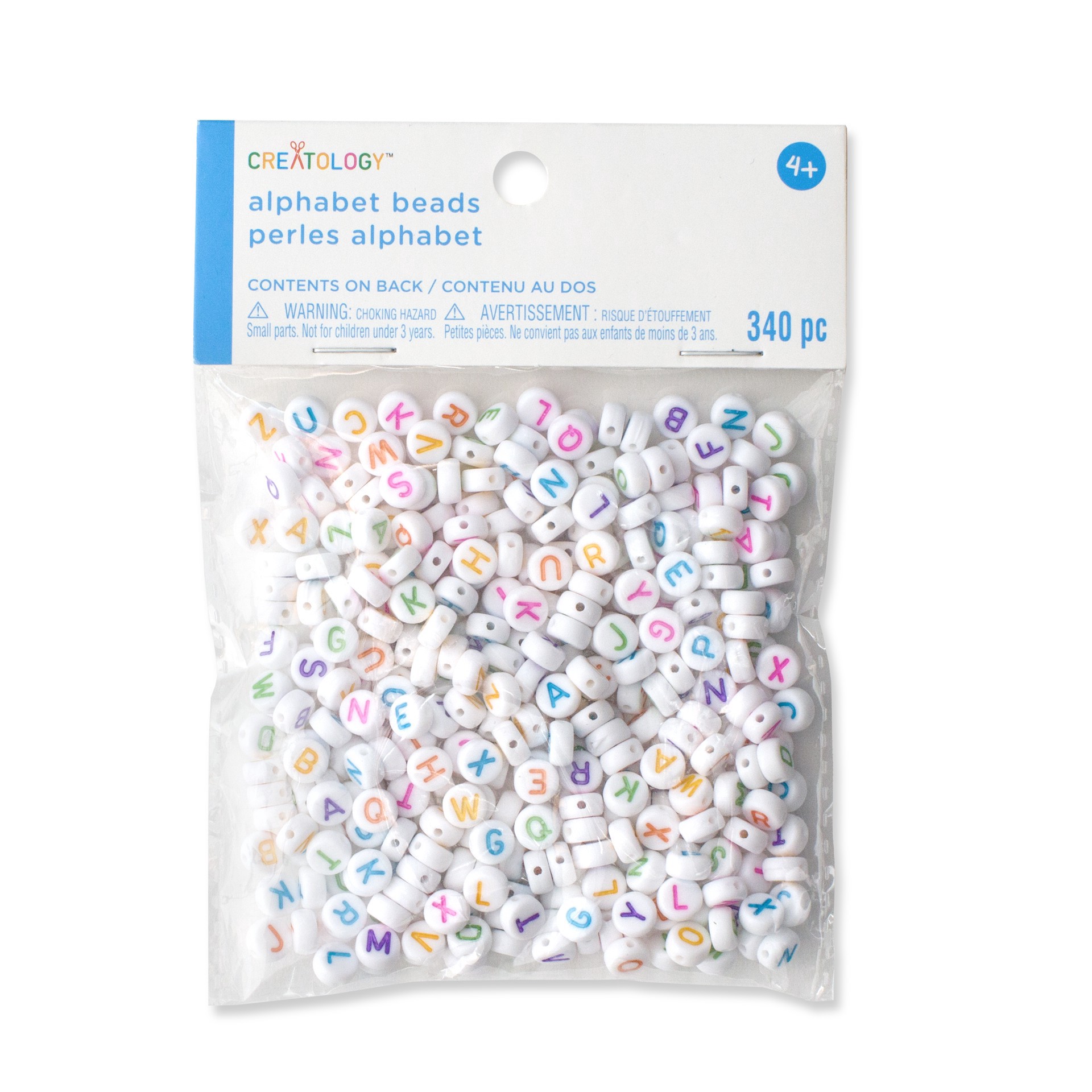 slide 2 of 3, 7mm Colorful Alphabet Round Beads By Creatology, 7mm