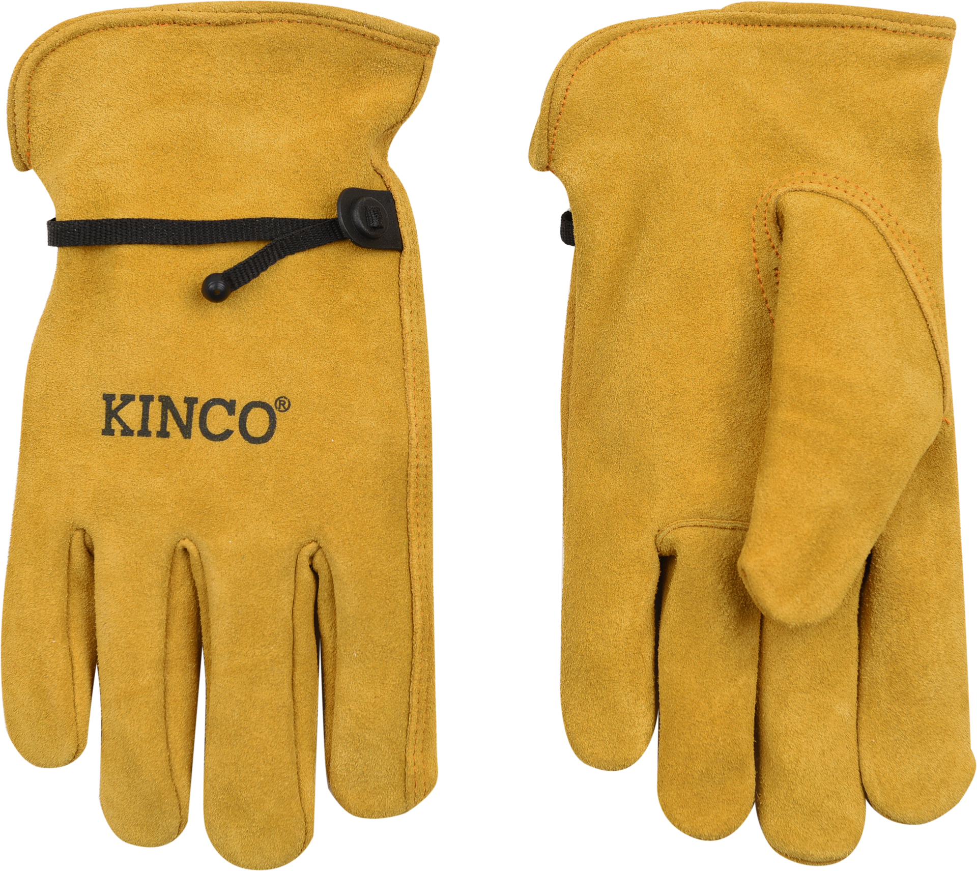 slide 6 of 6, Kinco Suede Cowhide Driver with Pull-Strap, 1 pair