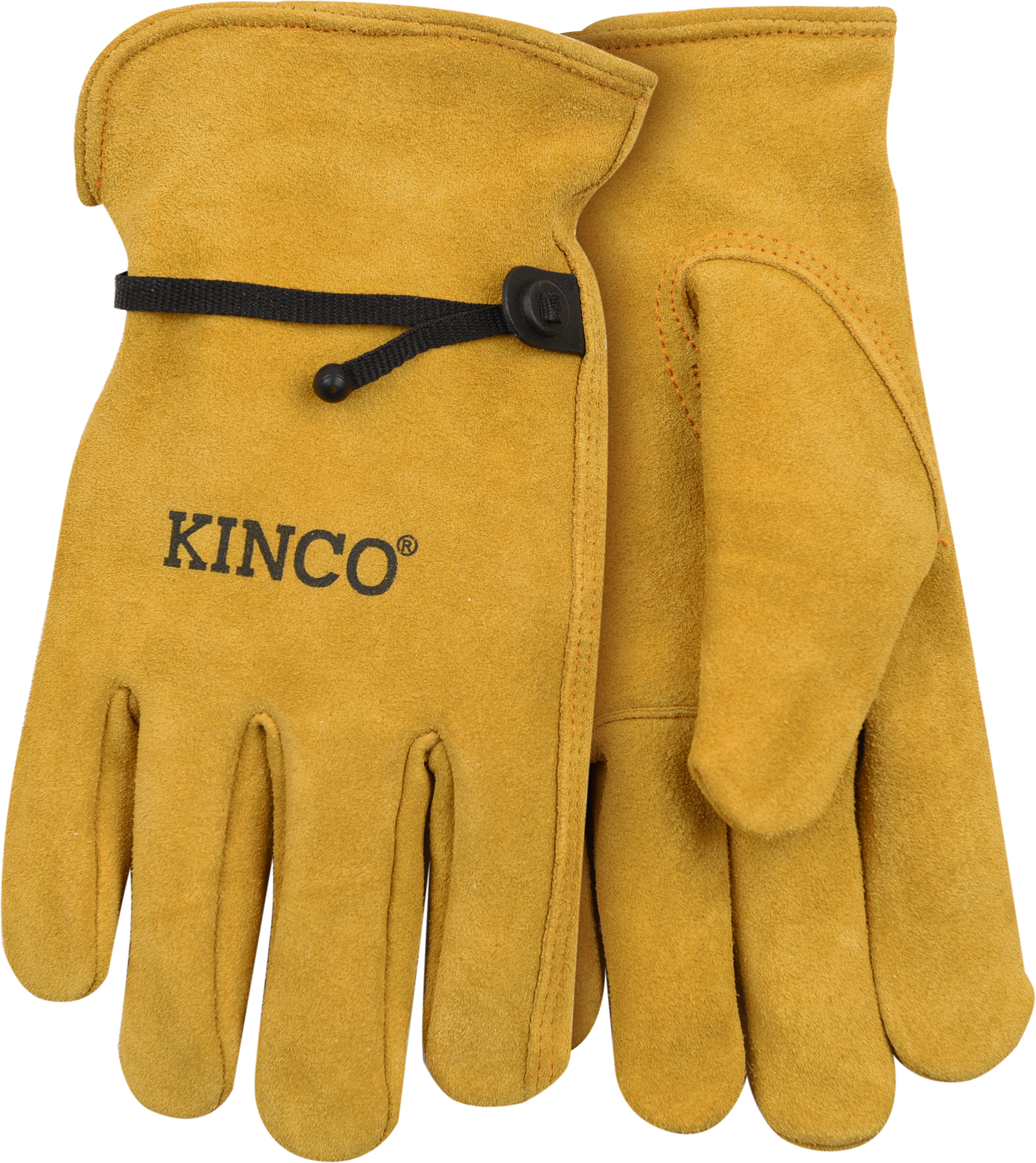 slide 4 of 6, Kinco Suede Cowhide Driver with Pull-Strap, 1 pair