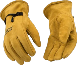 Kinco Suede Cowhide Driver with Pull-Strap