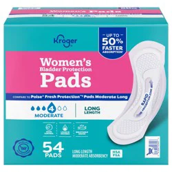 Kroger Moderate Absorbency Long Length Pad