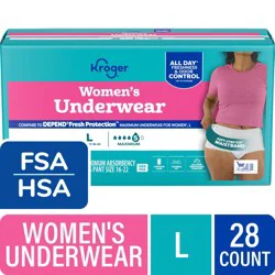 Kroger Maximum Absorbency Women's Large Incontinence Underwear