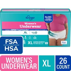 Kroger Women Maximum Absorbency Underwear