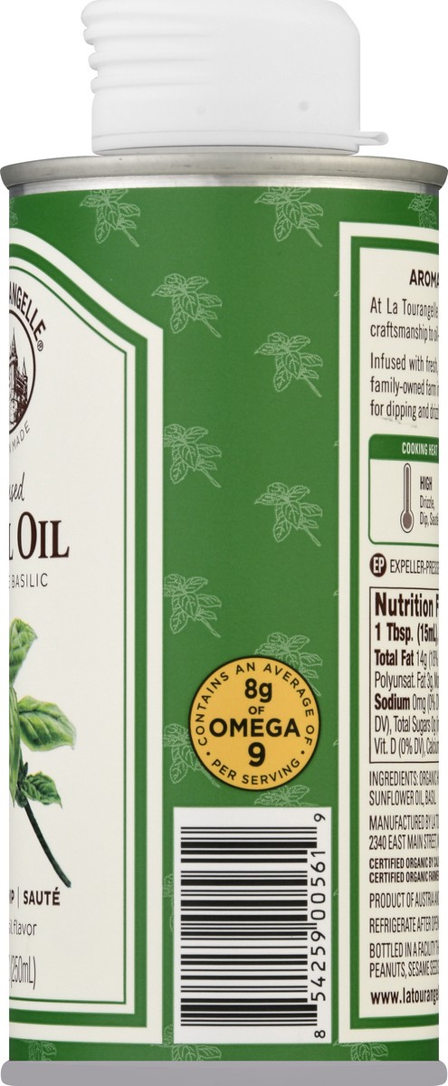 slide 11 of 11, La Tourangelle Oil Basil French Infused Bottle - 8.45 Fl. Oz., 8.45 fl oz