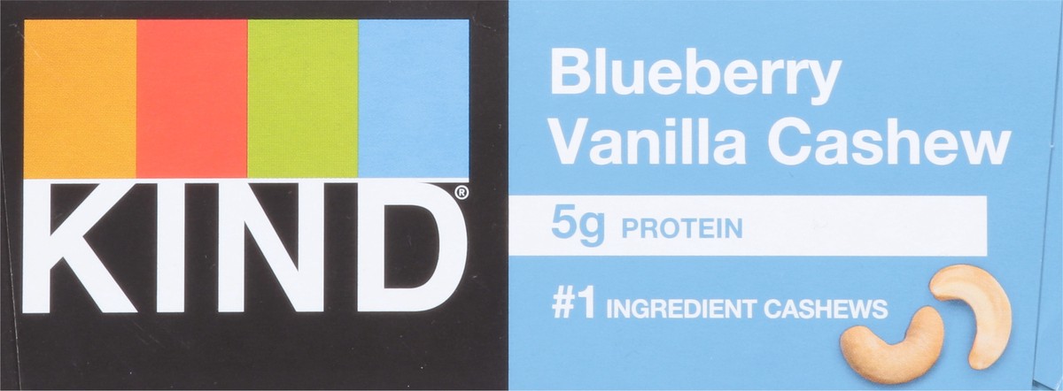 slide 6 of 13, KIND Blueberry Vanilla Cashew 12 - 1.4 oz Bars, 12 ct