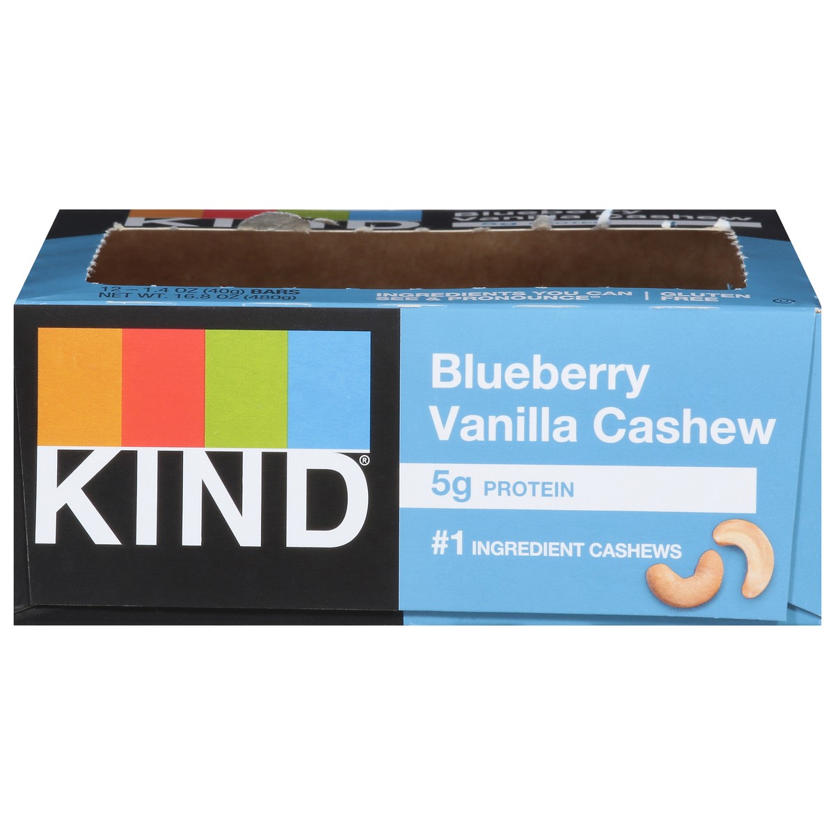 slide 1 of 13, KIND Blueberry Vanilla Cashew 12 - 1.4 oz Bars, 12 ct