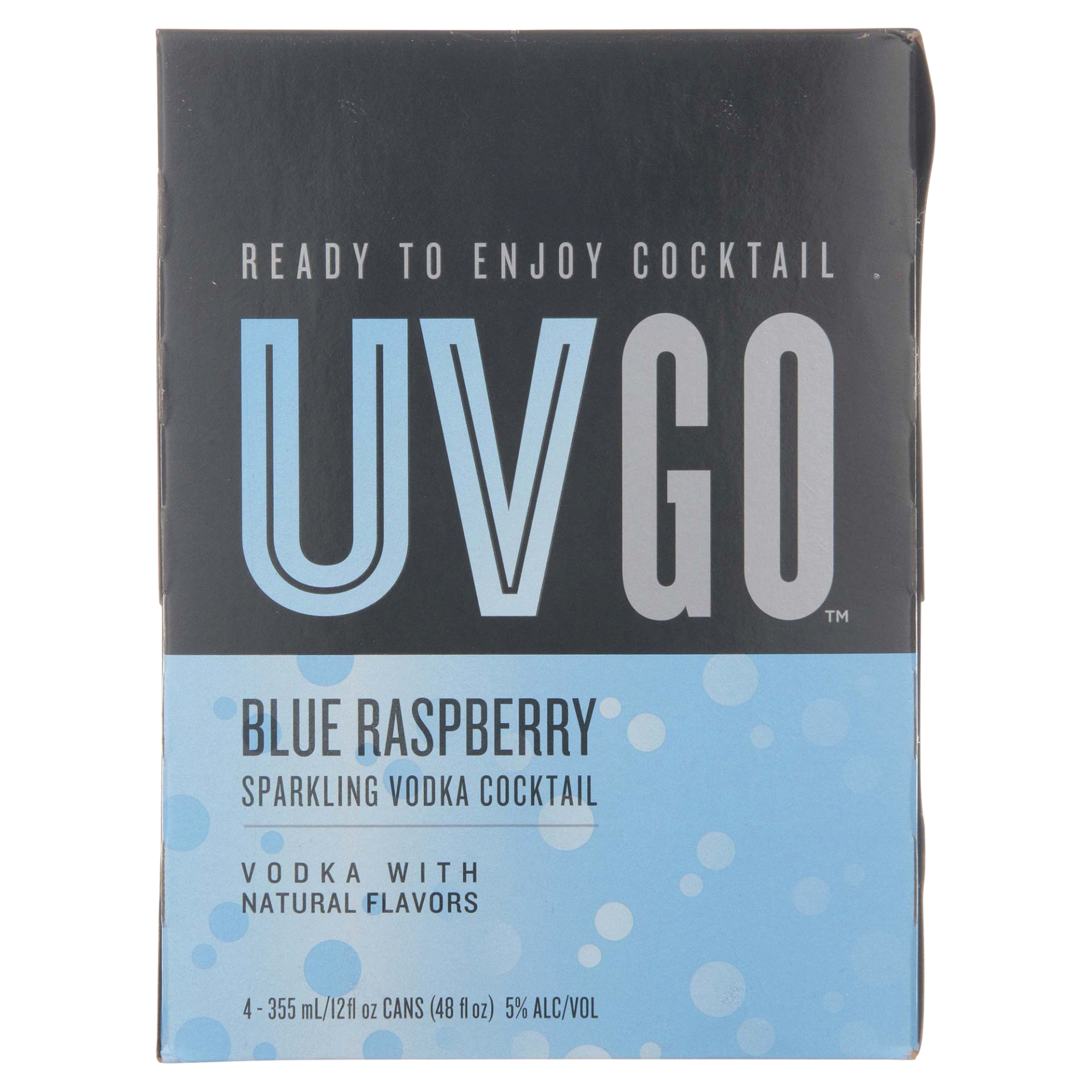 slide 1 of 1, UV Blue Raspberry, 4 ct; 12 oz