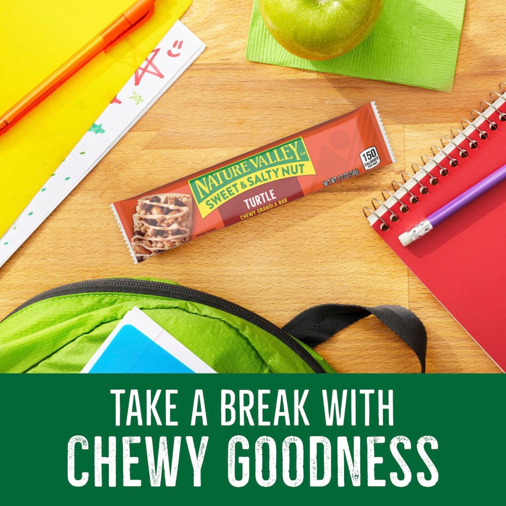 slide 3 of 4, Nature Valley Turtle Sweet and Salty Nut Chewy Granola Bars, 6 ct; 1.2 oz