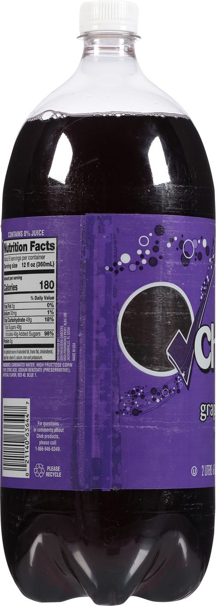 slide 11 of 11, Chek Grape Soda- 2 liter, 2 liter