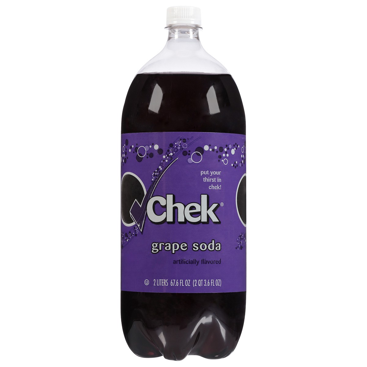 slide 10 of 11, Chek Grape Soda- 2 liter, 2 liter