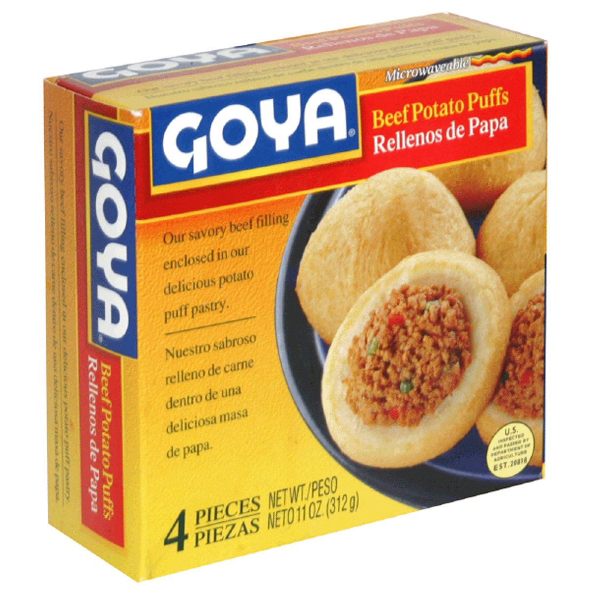 slide 1 of 1, Goya Beef Potato Puffs Rellenos De Papa, 16 oz