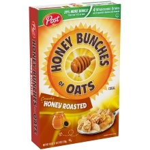 slide 1 of 1, Honey Bunches of Oats Honey-Roasted Oat Cereal, 18 oz