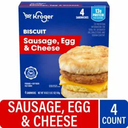 Kroger® Sausage Egg and Cheese Biscuit Breakfast Sandwich