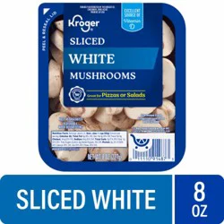 Kroger Sliced White Mushrooms