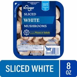 Kroger Sliced White Mushrooms