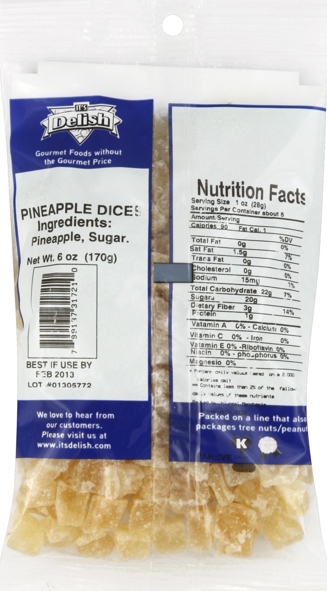 slide 3 of 5, It's Delish Pineapple, 6 oz