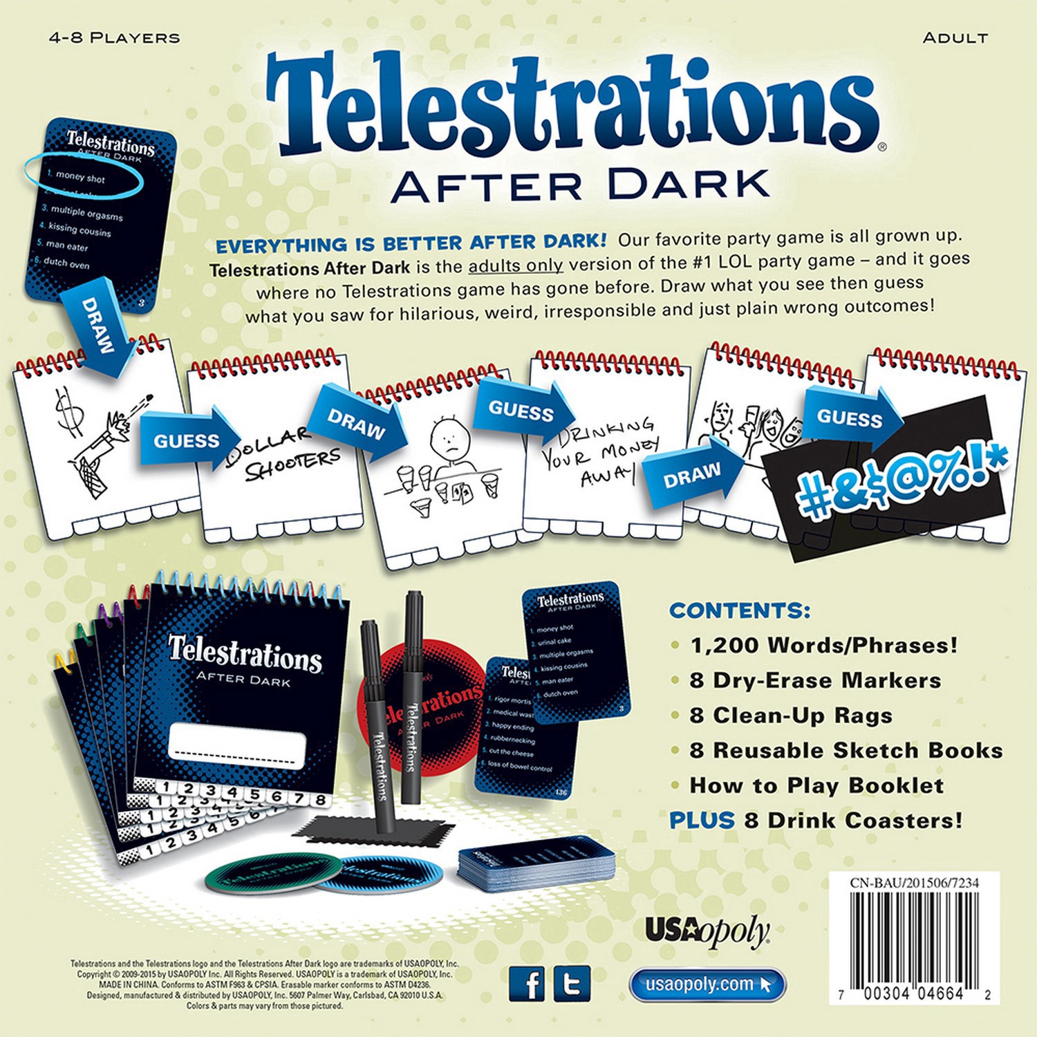 slide 4 of 11, USAopoly Adult Telestrations After Dark Game 1 ea, 1 ct
