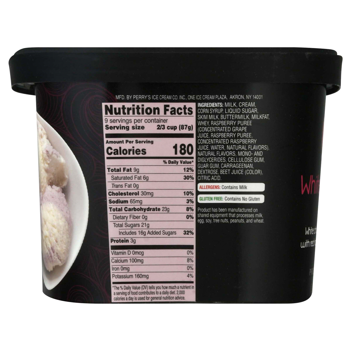 slide 9 of 9, Perry's White Raspberry Twist Ice Cream, 48 oz