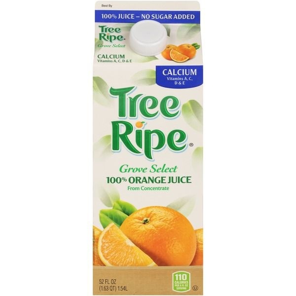 slide 1 of 1, Tree Ripe Grove Select 100% Orange Juice - 52 fl oz, 52 fl oz