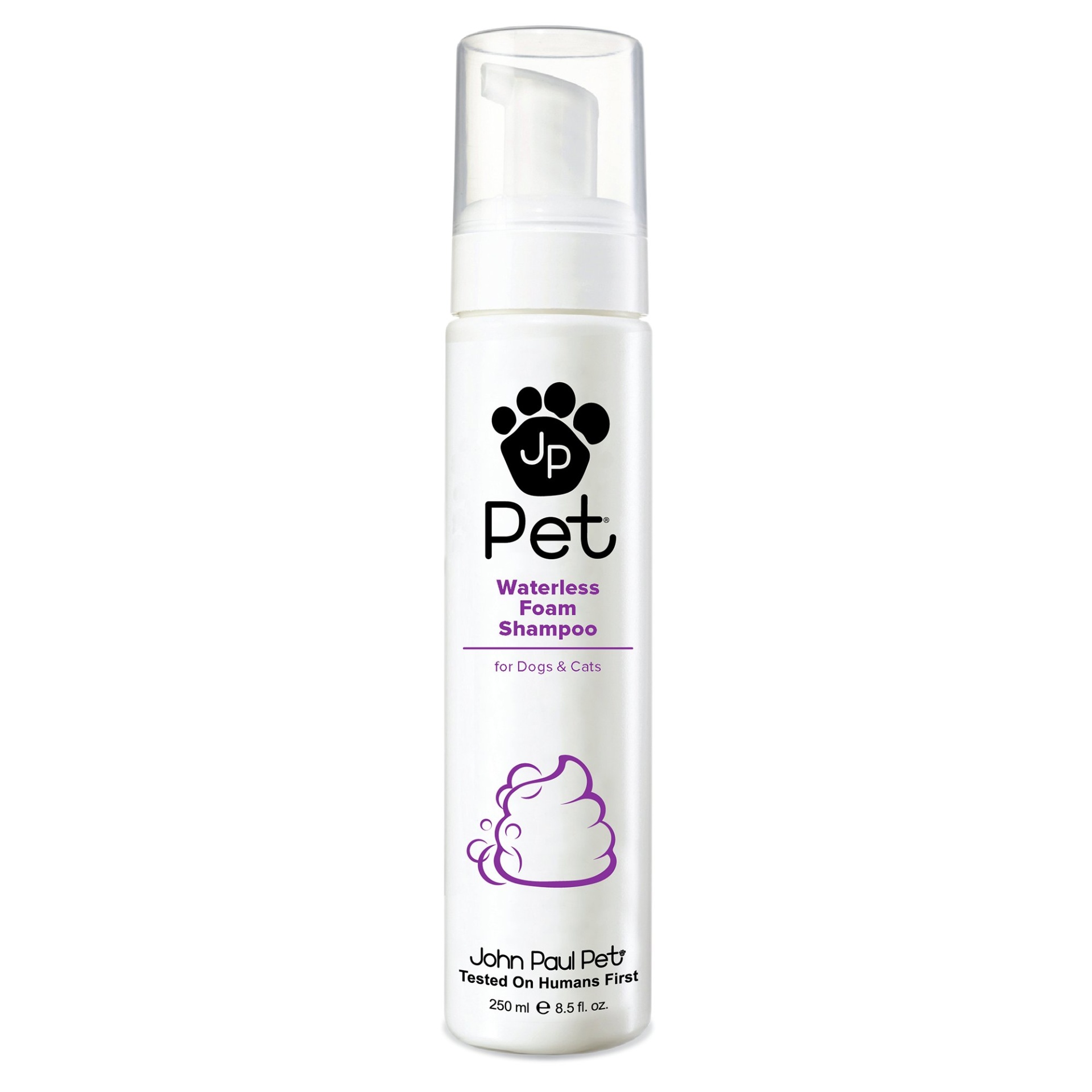 slide 1 of 1, John Paul Pet Waterless Foam Dog & Cat Shampoo, 8 fl oz