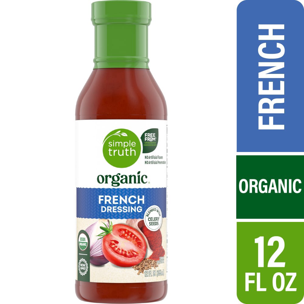 slide 1 of 3, Simple Truth Organic French Dressing, 12 oz