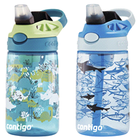 slide 15 of 21, Contigo Kids Water Bottle with Redesigned AUTOSPOUT Straw, Dinos & Sharks, 2 ct; 14 oz