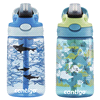 slide 10 of 21, Contigo Kids Water Bottle with Redesigned AUTOSPOUT Straw, Dinos & Sharks, 2 ct; 14 oz