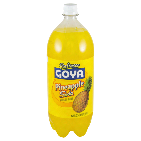 slide 1 of 1, Goya Refresco Pineapple Soda, 67 oz