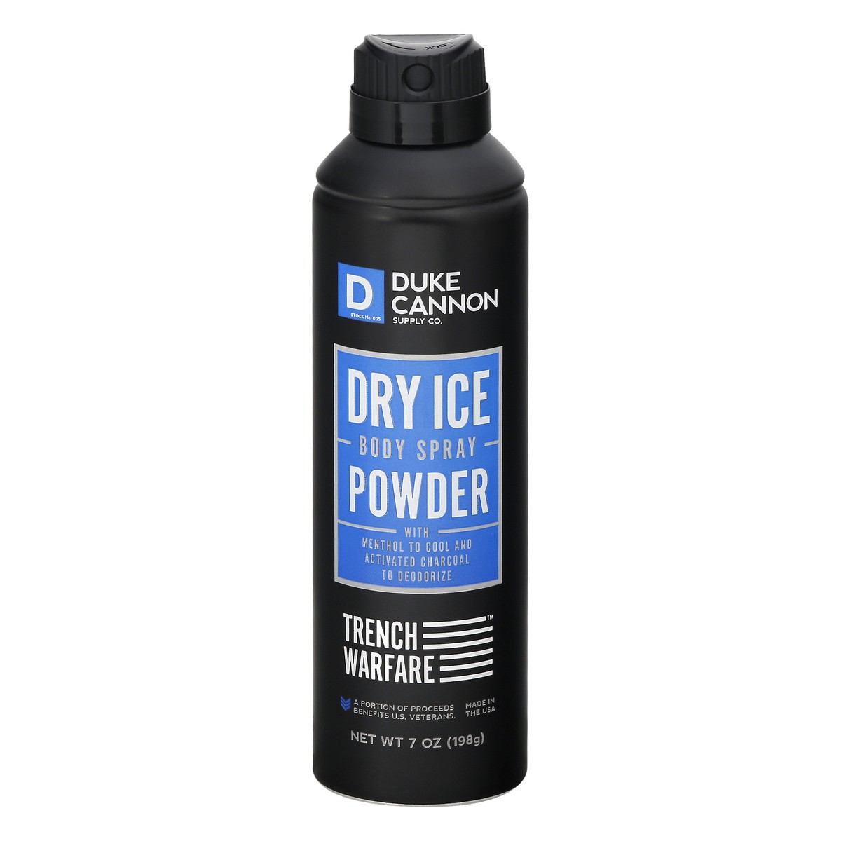 slide 12 of 12, Duke Cannon Dry Ice Powder Body Spray 7 oz, 7 oz