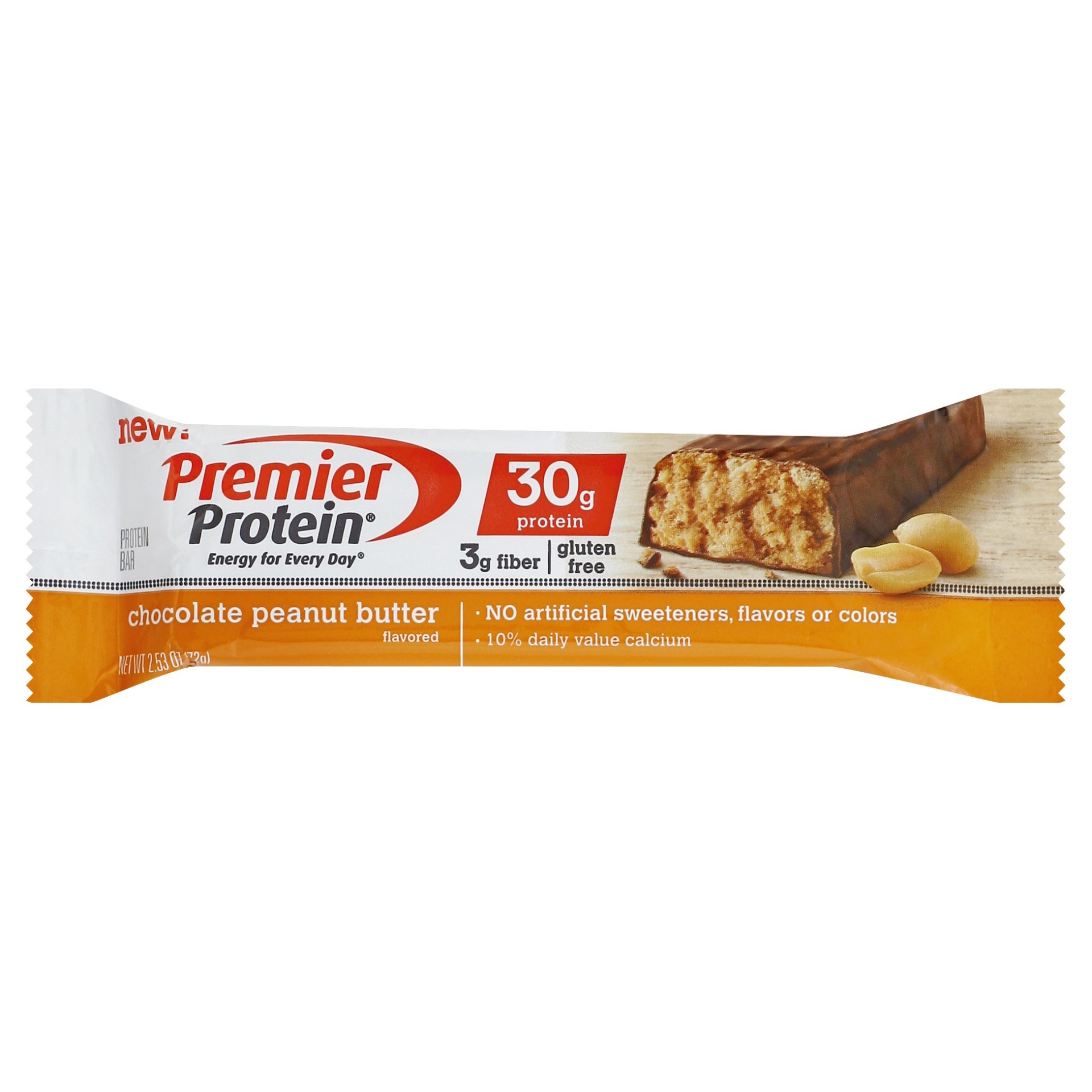 slide 1 of 5, Premier Protein Chocolate Peanut Butter High Protein Bar, 2.5 oz