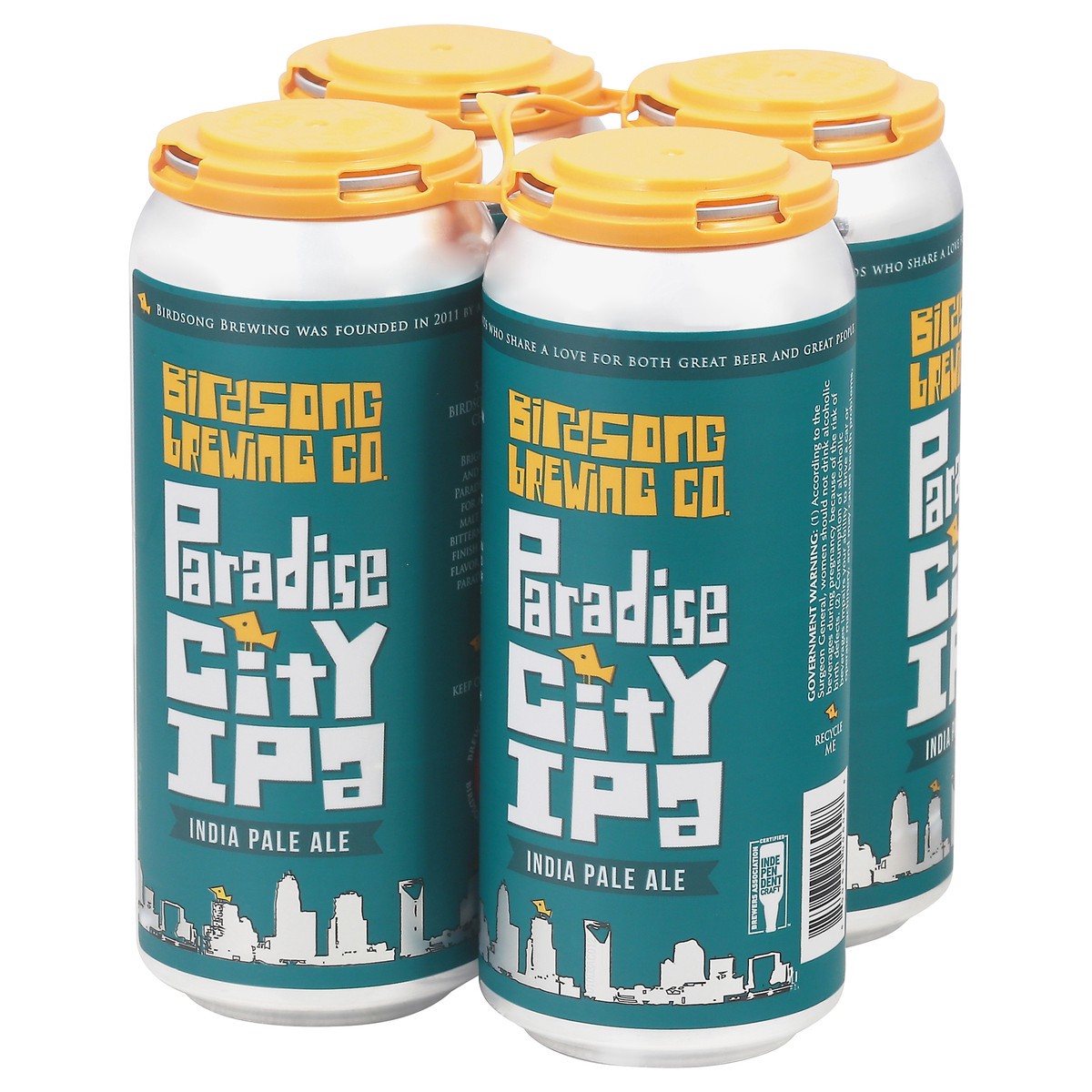 slide 2 of 9, Birdsong Brewing Co. Paradise City IPA Beer 4 - 1 pint Cans, 4 ct; 16 oz