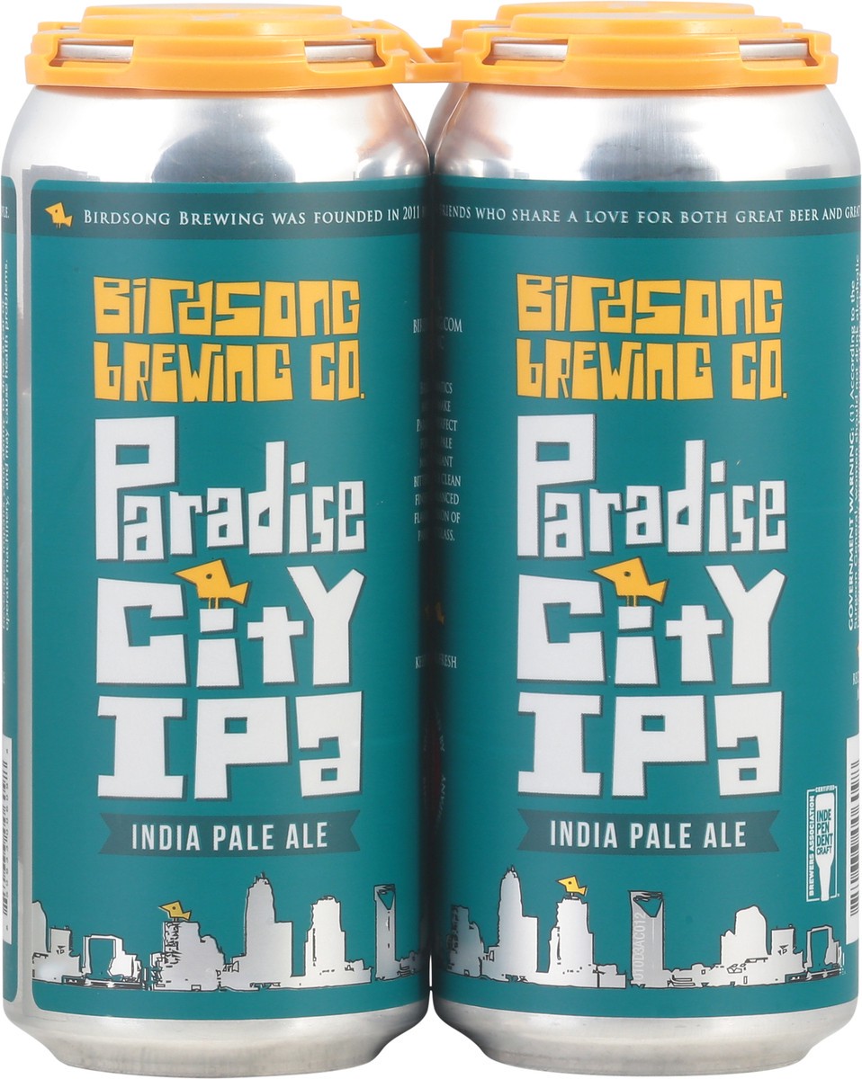 slide 8 of 9, Birdsong Brewing Co. Paradise City IPA Beer 4 - 1 pint Cans, 4 ct; 16 oz