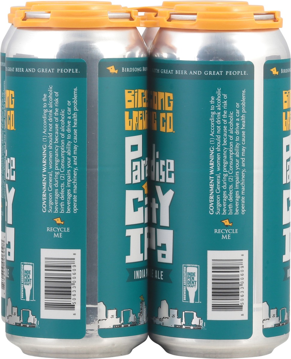 slide 4 of 9, Birdsong Brewing Co. Paradise City IPA Beer 4 - 1 pint Cans, 4 ct; 16 oz