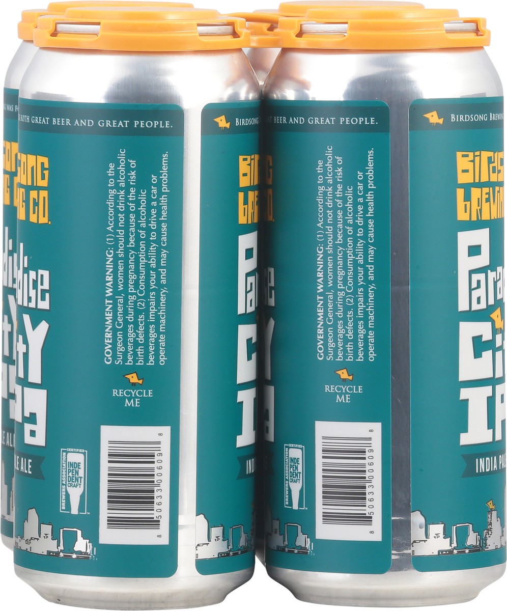 slide 6 of 9, Birdsong Brewing Co. Paradise City IPA Beer 4 - 1 pint Cans, 4 ct; 16 oz