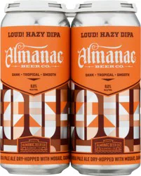 Almanac Beer Co. Loud Hazy DIPA Beer, 4-16 fl oz Cans
