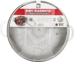 BC Bene Casa Aluminum Caldero 6.7 qt With Lid
