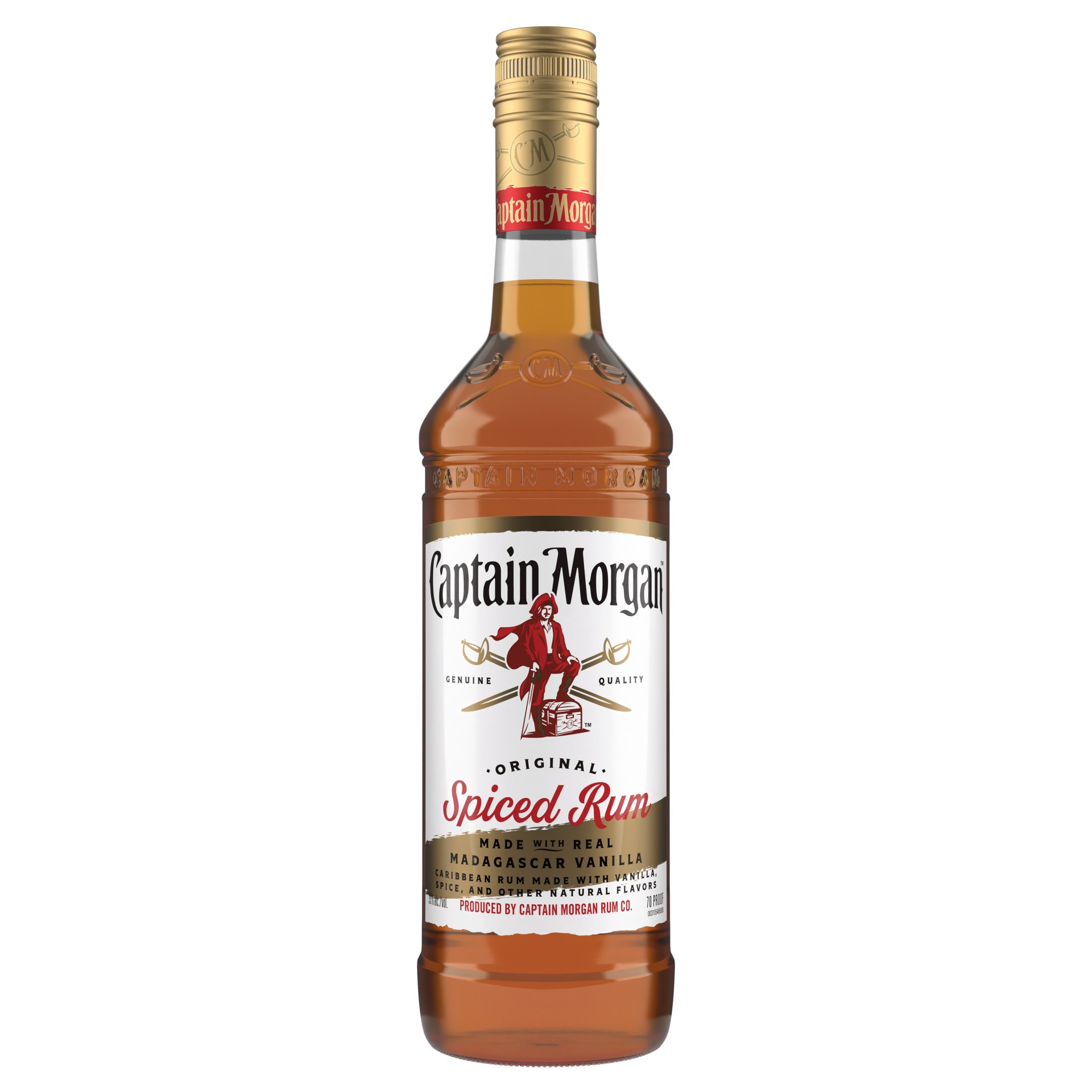 slide 1 of 4, Captain Morgan Original Spiced Rum, 750 ml